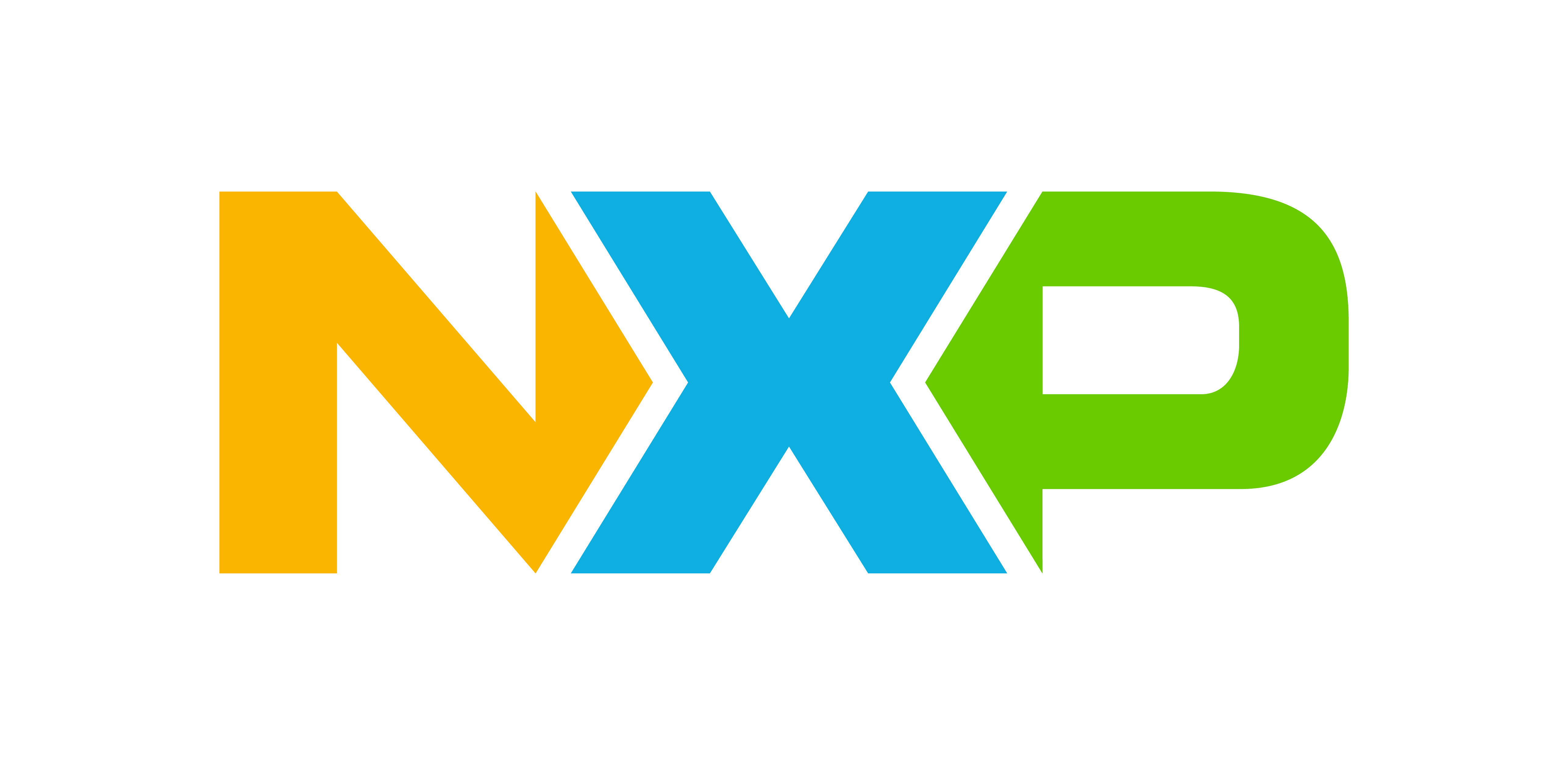 NXP Semiconductor Logo auf weißem Grund
